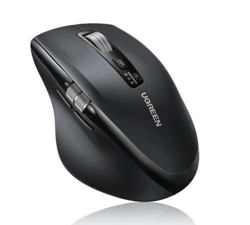 Мышь | UGREEN M751 Ergonomic | цвет: чёрный | 2.4 ГГц + Bluetooth | бесшумная